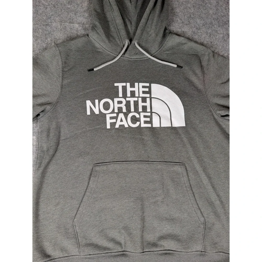 The North Face Mens Grey Half Dome Logo Pullover Hoodie Sweatshirt NF0A352D